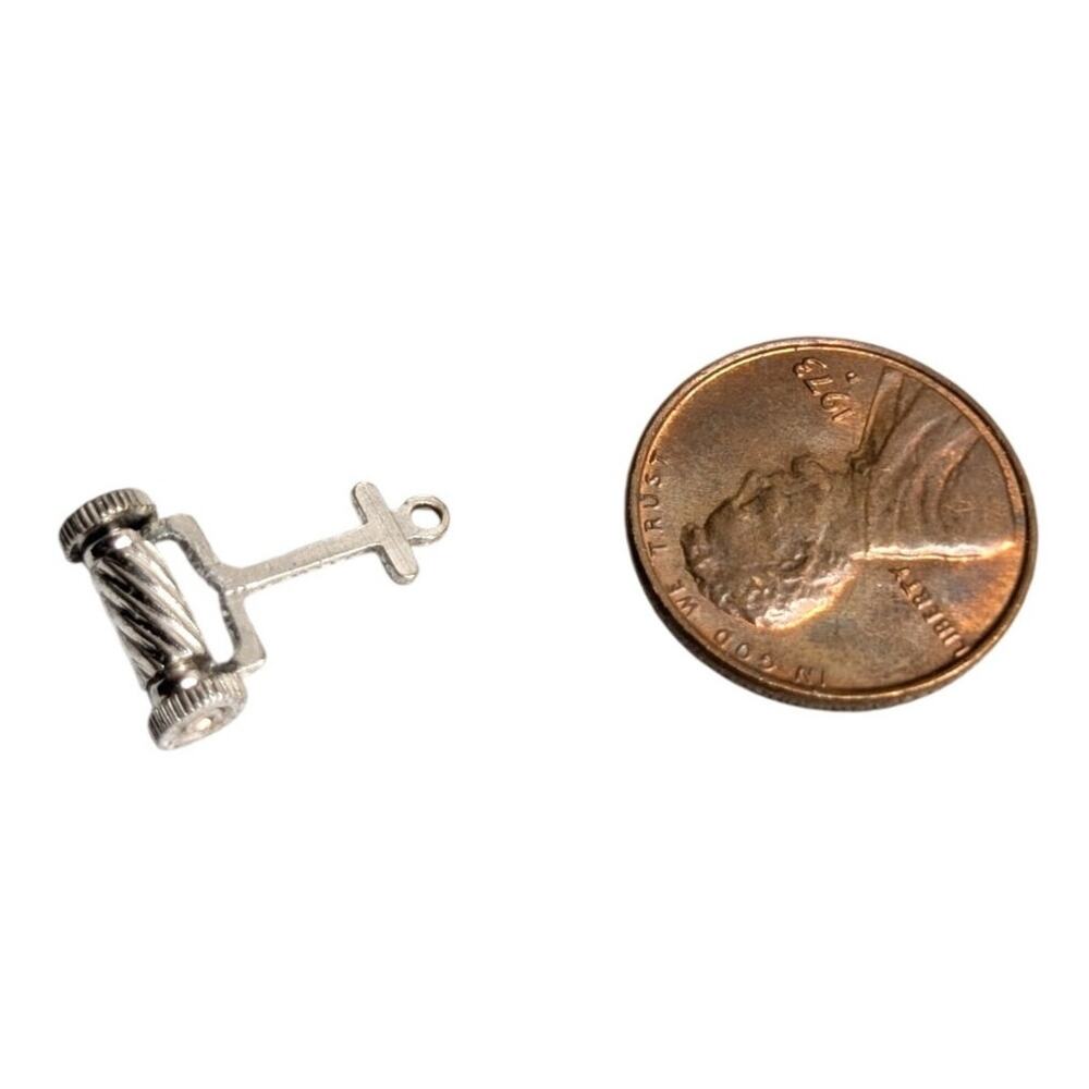 Vintage Sterling Silver Moveable Roller or Lawn Mower Charm